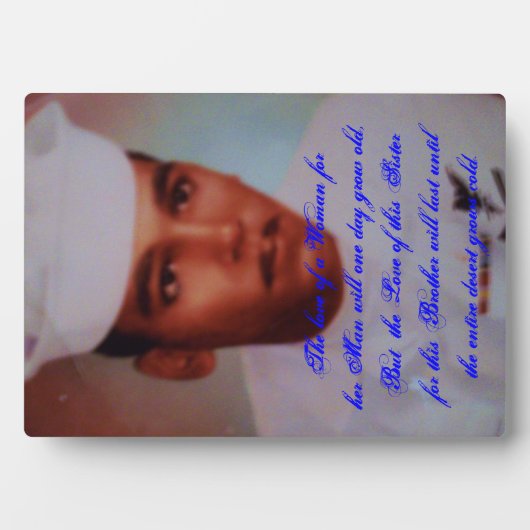 Brother and Sister Liebe Plaque Fotoplatte (Vorderseite)