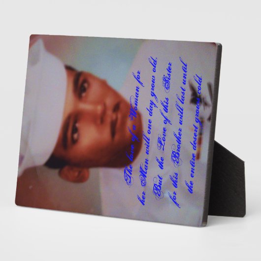 Brother and Sister Liebe Plaque Fotoplatte (Seite)