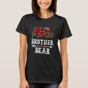 Brother Bar Christmas Pajama Red Kariert Buffalo T-Shirt