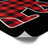 Brother Bear Pajama Red Buffalo Xmas Familie Funny Poster (Ecke)