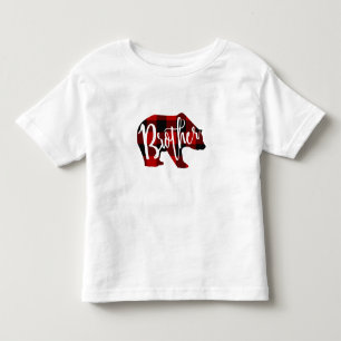 Brother Bear Rustic Red Buffalo Kariert Family Kleinkind T-shirt
