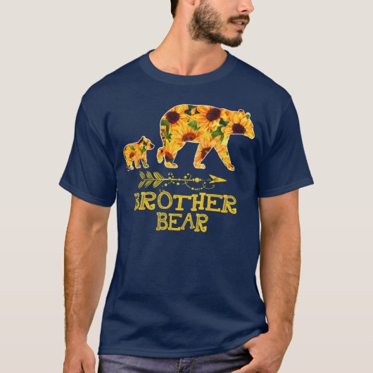 Brother Bear Sonnenblume Mutter Familie T-Shirt (Vorderseite)
