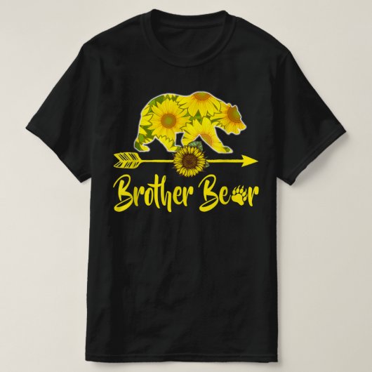 Brother Bear Sonnenblume T - Shirt Funny Mother Va (Design vorne)