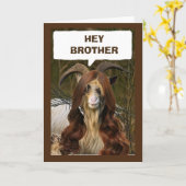 "BROTHER" BEREIT, IHREN GEBURTSTAG ZU FEIERN KARTE (Gelbe Blume)