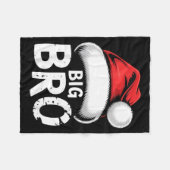 Brother Big Christmas Santa Family Matching Pajama Fleecedecke (Vorderseite (Horizontal))