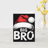 Brother Big Christmas Santa Family Matching Pajama Karte (Gelbe Blume)
