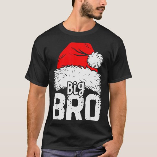 Brother Big Santa Christmas Family Matching Pyjama T-Shirt (Vorderseite)