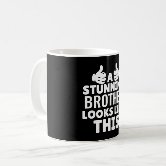 Brother Birthday Bestes Geschenk Kaffeetasse (Vorderseite Links)