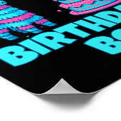 Brother Birthday Boy Llama Pinata Party Family Mat Poster (Ecke)