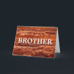 Brother Birthday Card Karte<br><div class="desc">Geburtstagskarte für einen besonderen Bruder. Diese Karte ist mit Ihrer personalisierten Nachricht im Inneren anpassbar, indem Sie einfach den Text bearbeiten oder den Namen Ihres Bruders hinzufügen.</div>