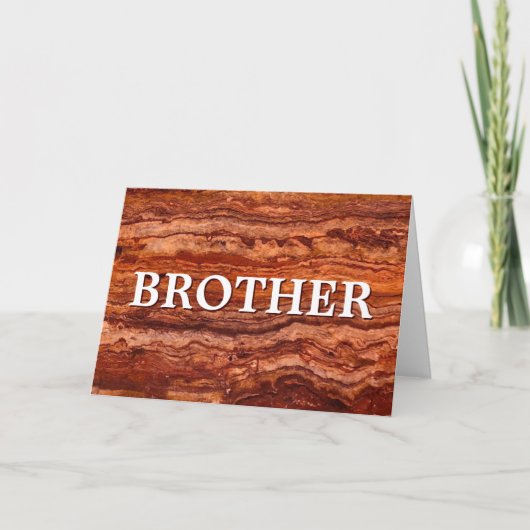 Brother Birthday Card Karte (Vorderseite)