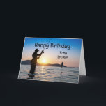 Brother Birthday Fishing Therapy Forest  Karte<br><div class="desc">Brother Birthday Nature & Fishing Therapy</div>