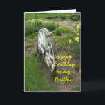 Brother Birthday Karte<br><div class="desc">Rad, Garten</div>