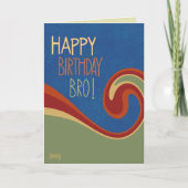 Brother Birthday Modern Abstrakt Inspirivity Card Karte (Vorderseite)