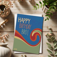 Brother Birthday Modern Abstrakt Inspirivity Card