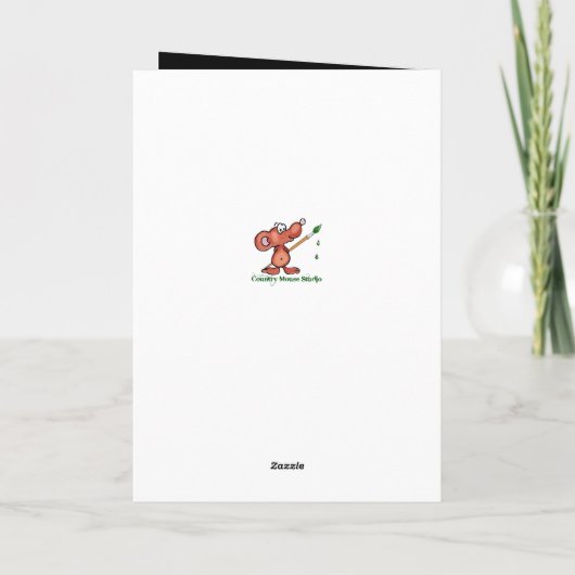 Brother Birthday Moose Wasserfarbe Tier Alte Timer Karte (Rückseite)