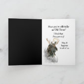 Brother Birthday Moose Wasserfarbe Tier Alte Timer Karte (Innenseite)