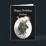 Brother Birthday Moose Wasserfarbe Tier Alte Timer Karte<br><div class="desc">Fun Brother Geburtstag Elche Wasserfarbe Tier Spaß für die Alte Timer in Ihrem Leben</div>