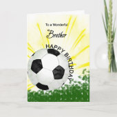 Brother Birthday Soccer Card Karte (Vorderseite)