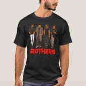Brother Black Hispanic Caucasian Men Friends Broth T-Shirt (Vorderseite)