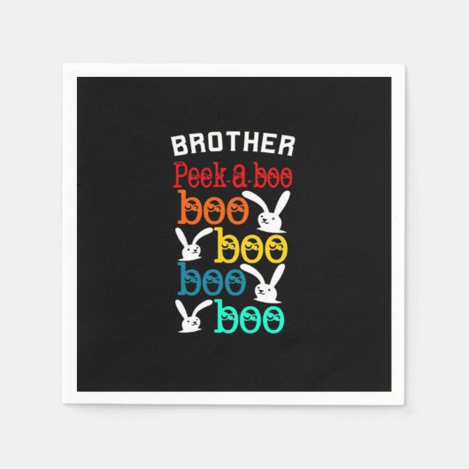 Brother Bunny Game für Neugierige Kinder Erwachsen Serviette (Vorderseite)