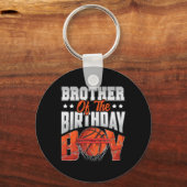 Brother Bysketbyll Birthday Boy Family Byller B-da Schlüsselanhänger (Vorderseite)