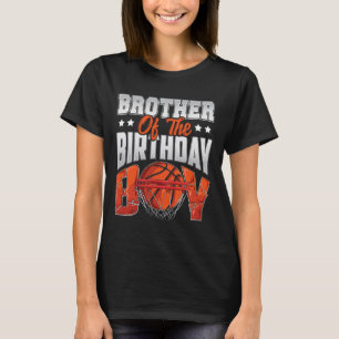 Brother Bysketbyll Birthday Boy Family Byller B-da T-Shirt