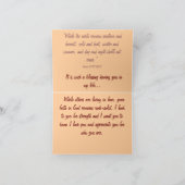 Brother Card Karte (Innenseite)