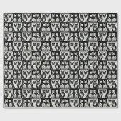 Brother Cat - Sister Cat elegante Stille Geschenkpapier (Flach)