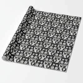 Brother Cat - Sister Cat elegante Stille Geschenkpapier