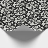 Brother Cat - Sister Cat elegante Stille Geschenkpapier (Ecke)