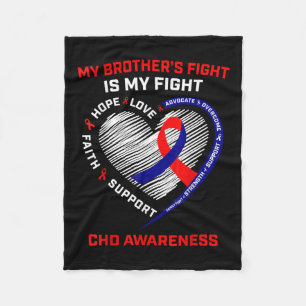 Brother Chd Awareness Congenital Heart Disease Def Fleecedecke