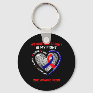 Brother Chd Awareness Congenital Heart Disease Def Schlüsselanhänger