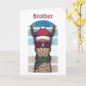Brother Christmas Card Karte (Gelbe Blume)