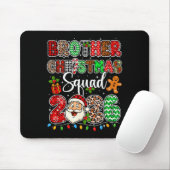 Brother Christmas Crew 2026 Leopard Funny Santa Fa Mousepad (Mit Mouse)