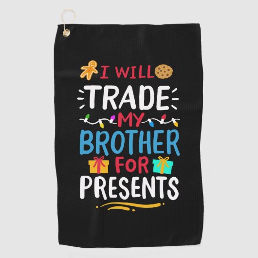 Brother Christmas Golfhandtuch (Vorderseite)