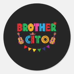 Brother Cito Cinco De Mayo Mexican Party Fiesta Me Runder Aufkleber