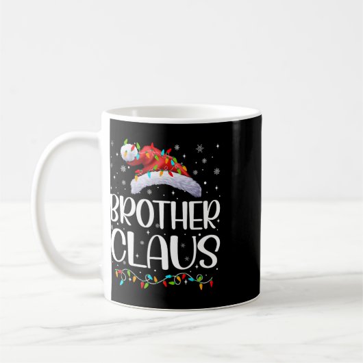 Brother Claus Xmas Lights Christmas Pajama Matchin Kaffeetasse (Links)