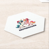 Brother-corn Unicorn Matching Family Pajama Christ Untersetzer (angewinkelt)