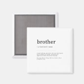Brother Definition bedeutet Wörterbuchdekor Magnet (Vorderseite/Rückseite)