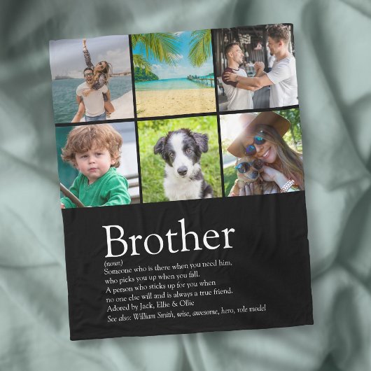Brother Definition Cool Fun Foto Collage Fleecedecke