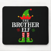 Brother Elf Funny Matching Family Group Christmas  Mousepad (Vorne)