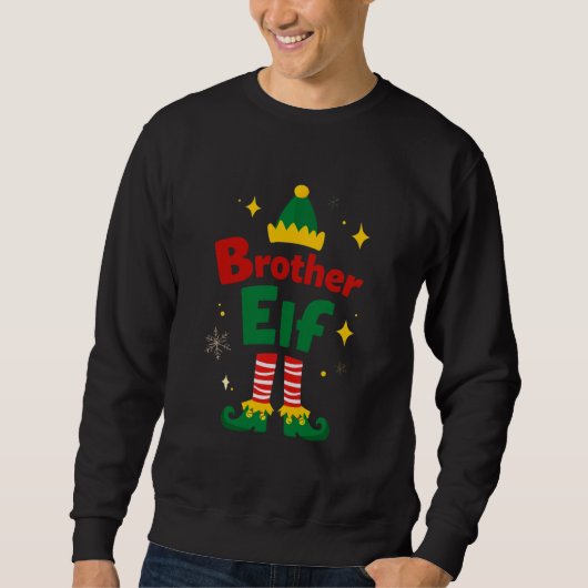 Brother Elf Holiday Family Matching Set Sweatshirt (Vorderseite)