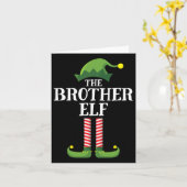 Brother Elf Matching Family Group Weihnachts-Party Karte (Gelbe Blume)