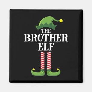 Brother Elf Matching Family Group Weihnachts-Party Magnet