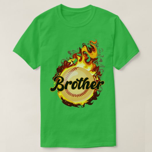 Brother Funny Baseball Player T-Shirt (Design vorne)