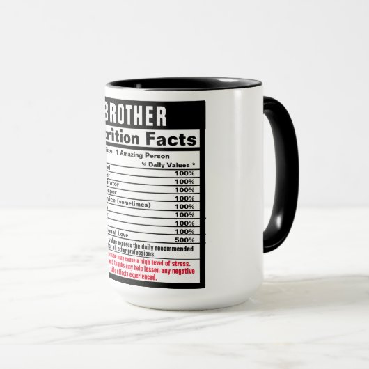 Brother Funny Gift Tasse (VorderseiteRechts)