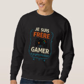 Brother & Gamer — Premium Controller Design (Trans Sweatshirt (Vorderseite)