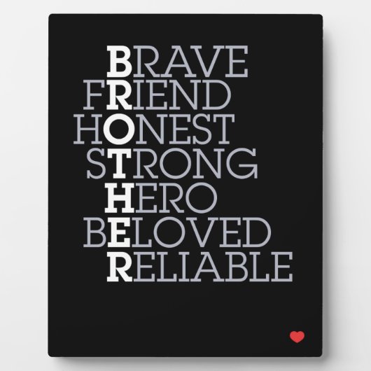 Brother Gift Fotoplatte (Vorderseite)