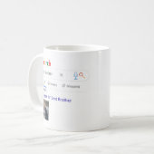 BROTHER GIft FUNNY World's BEST SUARCH Motor Kaffeetasse (Vorderseite Links)
